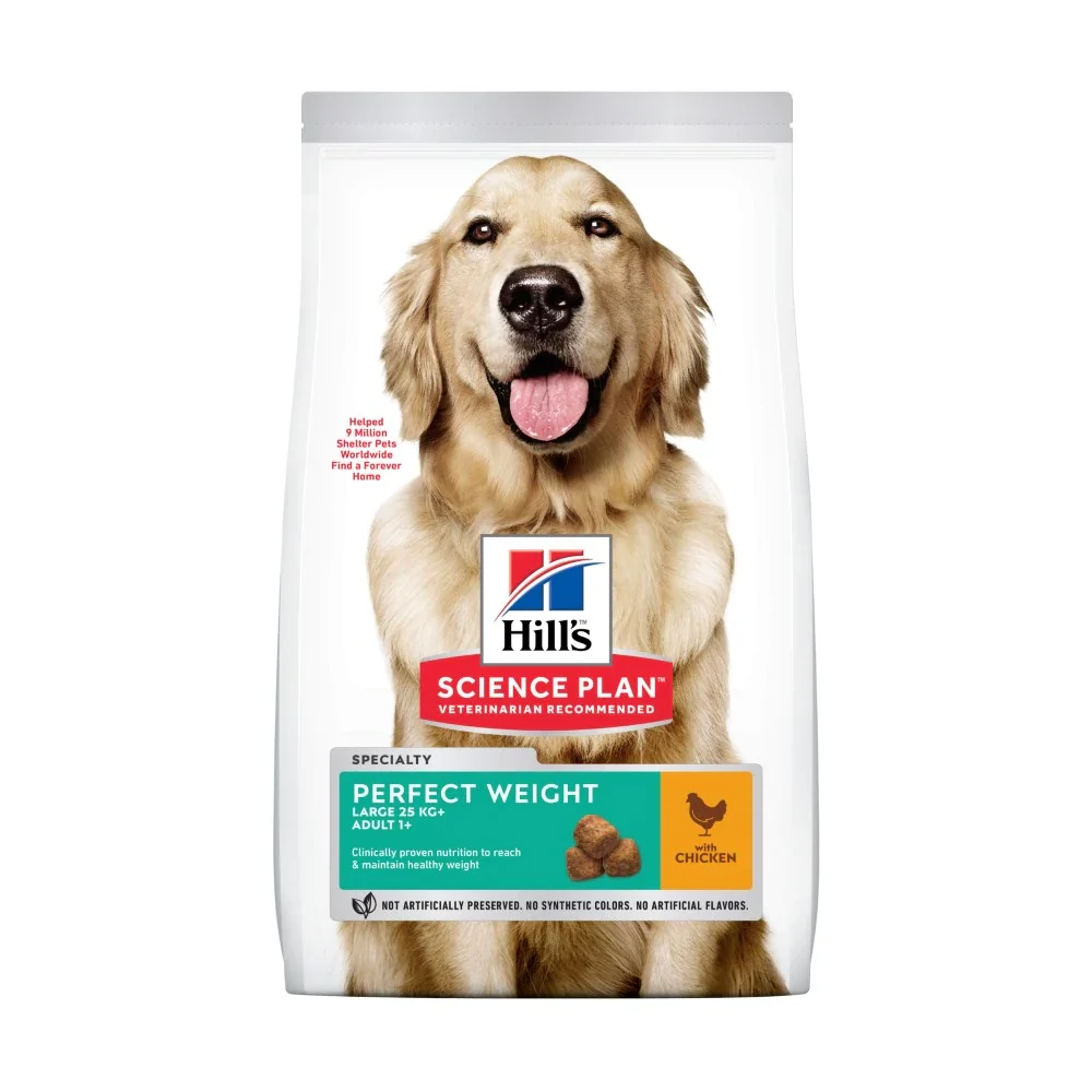 Hill's Science Plan Adult Perfect Weight Large Breed Dry Dog Food Chicken Flavour