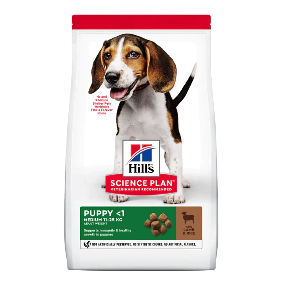 Hill's Science Plan Puppy Medium Dry Dog Food Lamb & Rice Flavour