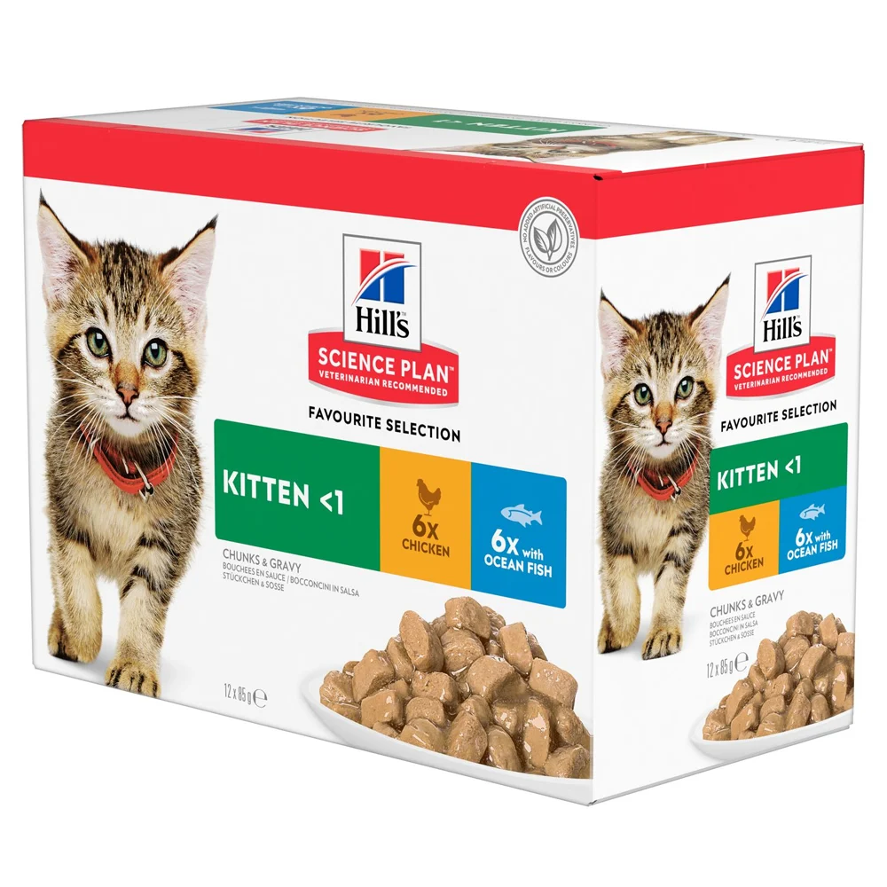 Hill's Science Plan Kitten Chicken & Ocean Fish Pouch