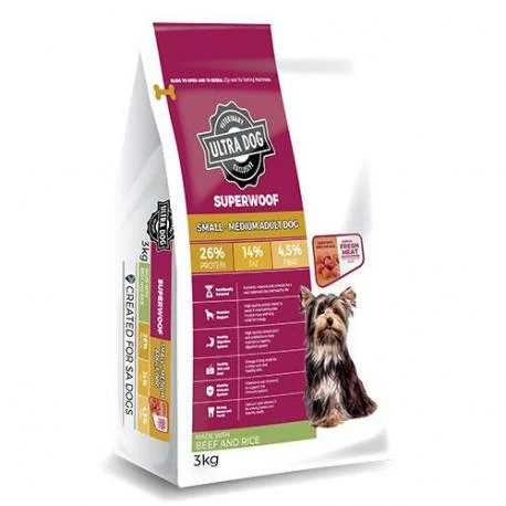 Ultra Dog Superwoof Small Medium Adult Beef
